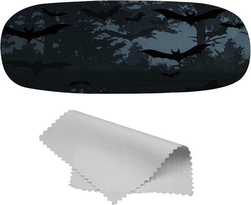 Cabreche Glasses Case Hard Shell Eyeglass Portable Glasses Eyeglasses Holder Box with Cleaning Cloth Women Girls Men Cute - Image 1